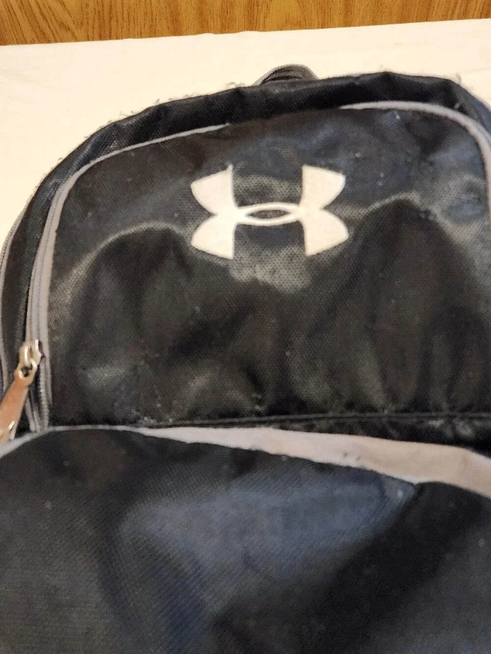 Under Armour Backpack Black Gray School Laptop Gym Travel Book Bag